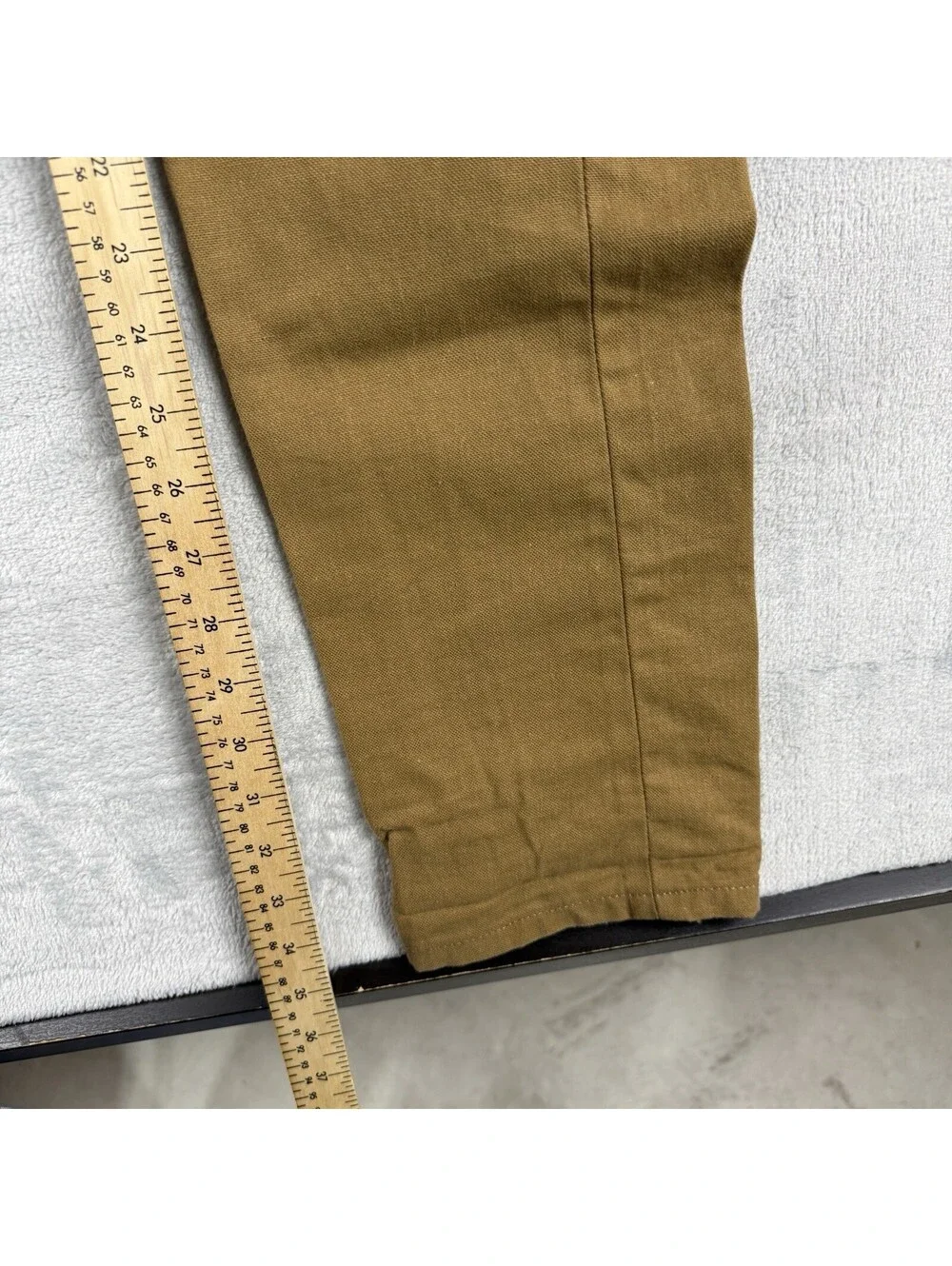 Naked & Famous Denim Men’s Duck Canvas Selvedge Pants Brown Size 31 Button Fly
